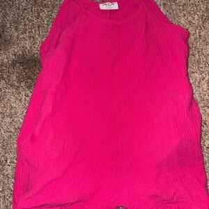 Vibrant Pink Sleeveless romper